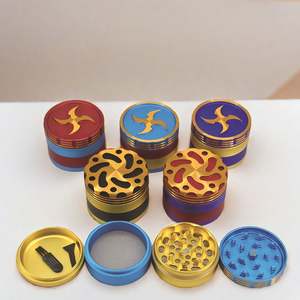 Broyeur à herbes en aluminium sculpté 2024, 4 couches, 63 mm, broyeur en métal de qualité supérieure, broyeur à herbes Dart - Product Image 1