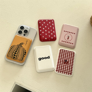Porte-cartes magnétique <span class=keywords><strong>sans</strong></span> <span class=keywords><strong>fil</strong></span> en cuir PU Persimmon Bear compatible <span class=keywords><strong>avec</strong></span> iPhone 17 16 15 14 - Product Image 2