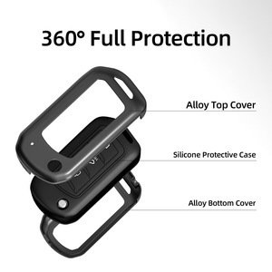Funda de Lujo Plegable de Aleación de Zinc para Llave de Coche Mahindra MARAZZO Scorpio S3 S7 S9 S11, Accesorios para Llaves de Coche, 3 Botones - Product Image 3
