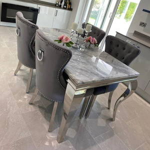 Cao Cấp Sang Trọng Khách Sạn Nhà Hàng Đồ Nội Thất Châu Âu Mới Thiết Kế Đơn Giản Nhà Máy Cung Cấp Đá Cẩm Thạch Bàn Ăn - Product Image 1