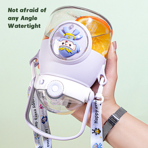 OEM ODM Unisex Niedlicher Sommer-Plastik-Trinkbecher für Outdoor-Aktivitäten Kinder-Wasserflasche Bauchbecher für Camping Wandern Direktes Trinken - Product Image 4