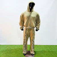 Expédition rapide, survêtements de jogging décontractés à capuche, coupe ajustée, pour l'hiver, en coton 100%, écologiques, séchage rapide