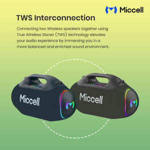 Altavoz Bluetooth Resistente al Agua con Emparejamiento TWS y Batería de 4500 mAh para Viajes a la Playa, Viajeros y Entretenimiento en el Hogar - Product Image 3