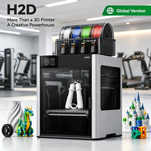 طابعة ثلاثية الأبعاد عالية السرعة 1000 مم/ثانية من Bamboo H2D، إصدار عالمي، OEM ODM، بفوهتين، متعددة المواد، للإنتاج السريع - Product Image 1