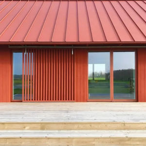 Оцинкованная стальная кровельная черепица, 24 калибра, современный дизайн, стоячая металлическая крыша, простая в установке, теплоизоляционная металлическая черепица - Product Image 6