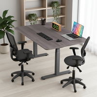 Bureau d'étude ergonomique moderne de luxe personnalisé, réglable en hauteur, avec fonction mémoire et double moteur