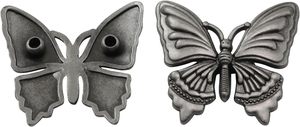 XGNG PCS Alloy Butterfly <b>Rivet</b> Buckle Vintage Metal Clasp <b>Leather</b> Craft Bag Shoe Decoration Sewing Notions Supplies - Product Image 3
