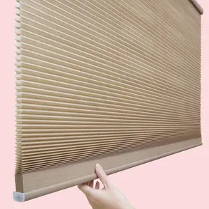 Factory Cheap Price Cordless Blackout Top Down Bottom UP Cellular Honeycomb Window Blinds Double Cell