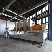 Scie à pont CNC pour la découpe de pierre, machine 4+1 axes pour marbre et granit, monobloc avec moteur, contrôle PLC, haute efficacité, utilisation facile