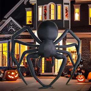 Il materiale durevole del cartone animato appeso del ragno di Halloween gonfiabile gigante delle decorazioni del partito di Oxford include il ballerino e il ventilatore dell'aria - Product Image 5