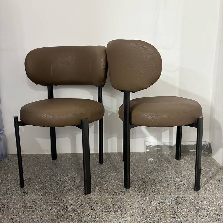 ModHomi Modern Nordic Luxury Dining Chair with Soft Leather Comfort Backrest for Home Hotel Restaurant Leisure Use