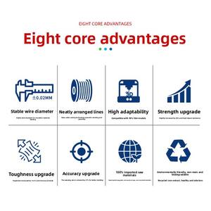 <span class=keywords><strong>Filament</strong></span> d'impression <span class=keywords><strong>3D</strong></span> PETG 1,75 mm, impression haute vitesse, sans obstruction, <span class=keywords><strong>bobine</strong></span> <span class=keywords><strong>de</strong></span> 1 kg, compatible avec les imprimantes FDM - Product Image 2