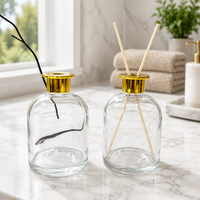 Bouteille diffuseur de luxe en verre pour bâtonnets parfumés, 50 ml, Royaume-Uni