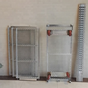 Carrito Danés de Alta Capacidad de Carga, Resistente a la Corrosión, de Acero Inoxidable, para Cuarto de Cultivo, con Cuatro Ruedas, Fácil de Ensamblar, Herramientas OEM - Product Image 4