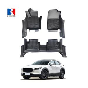 พรมปูพื้นรถยนต์ TPE 5D แบบสั่งทำพิเศษสำหรับ Mazda CX-30 ปี 2020 รุ่น LHD สำหรับทุกสภาพอากาศ ชุดเต็ม 3 ชิ้น ขายส่ง - Product Image 1