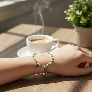 สร้อยข้อมือแฟชั่นลายตาปีศาจ - Product Image 3
