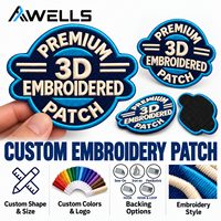 Écusson brodé personnalisé, logo en relief 3D pour casquettes snapback, vestes, sweats à capuche et vêtements streetwear AWELL