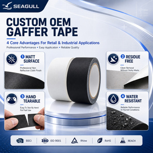 Ruban Gaffer Professionnel Personnalisé en Gros, Adhésif <span class=keywords><strong>Puissant</strong></span> Sans Résidu, <span class=keywords><strong>Noir</strong></span> Mat, pour Photographie, Caméra et Scène - Product Image 2