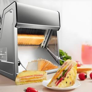 Machine à trancher le pain multifonctionnelle grande capacité pour tranches de pain de mie et cubes de pain, avec couteaux à trancher le pain - Product Image 3