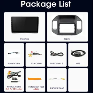 Autoradio multimédia avec écran tactile Android pour Mitsubishi Pajero V73 V77 V68 V75 2008-2011, lecteur vidéo, WIFI, GPS, Navi, Carplay, <span class=keywords><strong>DSP</strong></span> - Product Image 6