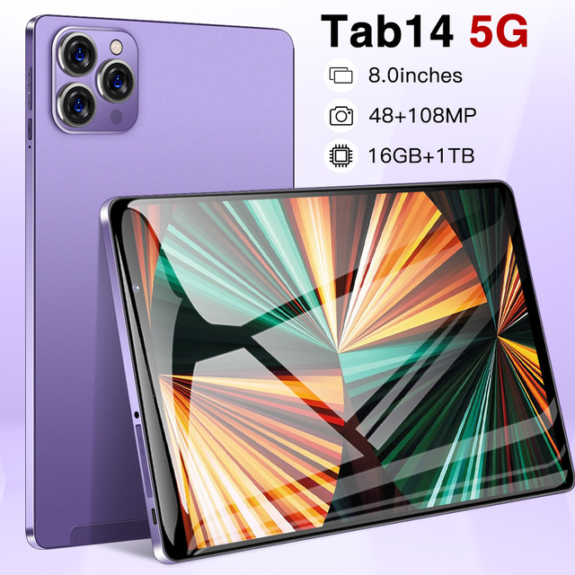 New 8 Inch Tablet Computer Android 12 64GB Octa Core MTK Processor IPS HD Screen WiFi Educational for Kids