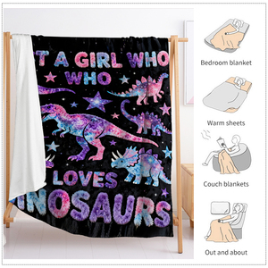 Manta <span class=keywords><strong>de</strong></span> Forro Polar con Estampado Digital <span class=keywords><strong>de</strong></span> Dinosaurios - Diseño <span class=keywords><strong>de</strong></span> Dibujos Animados Personalizado en Franela/Sherpa, Tamaño Personalizado para Regalo <span class=keywords><strong>de</strong></span> Habitación Infantil - Product Image 4