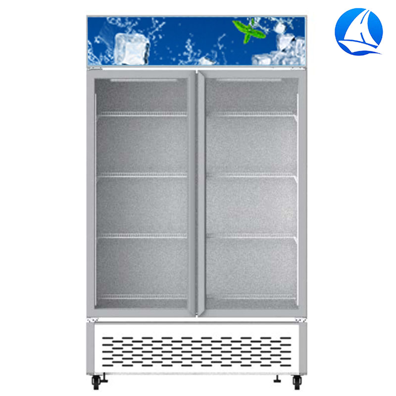 Однотемпературный холодильник Frigidaire с двумя дверями Frezzer, коммерческий морозильник, 2 двери, холодильник с воздушным охлаждением