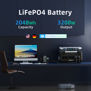 Control remoto de carga rápida German Spot LiFePO4 3200w 2048wh 100-240v, fuente de alimentación de emergencia portátil para el hogar. - Product Image 1