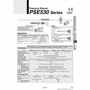 Capteur de pression de haute précision SMC Pneumatics PSE532-R06-C2L - Product Image 1