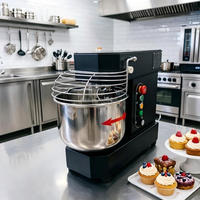 Commercial 15L Spiral Dough Mixer for Bakery, Pizza Shop & Small Business Mobile Cart Bread Cake Dough Kneading Equipment