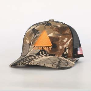 Haute qualité Richardson 112 personnalisé 5 panneau camouflage camionneur chapeau adultes classique incurvé bord blanc maille 3D broderie Style sportif Ski - Product Image 1