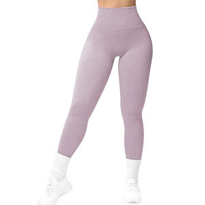Leggings da donna taglie forti con costine da Yoga sport Femme Gym <span class=keywords><strong>Leggins</strong></span> pantaloni da allenamento Fitness per il controllo della pancia collant da corsa - Product Image 5