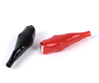 Clip de fixation pour câble en acier noir avec mousqueton à ressort, support de câble robuste, fixation multi-tailles pour la gestion des câbles