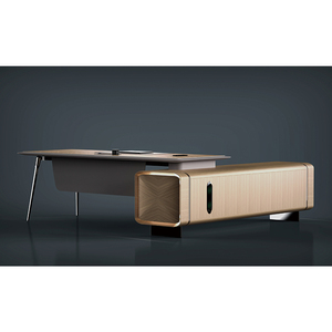 Modern Office Furniture L Shape MDF Executive <b>Desk</b> Office <b>Table</b> Boss Executive <b>Desk</b> Factory Price Commercial Office Furniture - Product Image 3