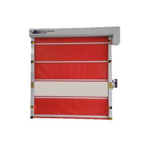 Porte de garage à enroulement rapide <span class=keywords><strong>RENPU</strong></span> en PVC et alliage d'aluminium, modèle 015, antivol, pour entrepôt frigorifique, design moderne de Qingdao, ouverture latérale électrique - Product Image 1
