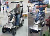Scooter électrique à quatre roues EEC 1000W, entrepôt UE, batterie au lithium, suspension intégrale, écologique, pour personnes âgées, capacité de charge 200 kg