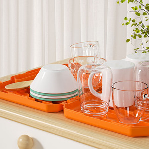 Égouttoir portable pour biberons avec support pour tétines et boîte de rangement, égouttoir multifonctionnel pour biberons d'allaitement, orange - Product Image 3