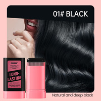Crème coiffante temporaire pour cheveux gris, couvrante et colorante simultanément, qualité cosmétique, en plastique