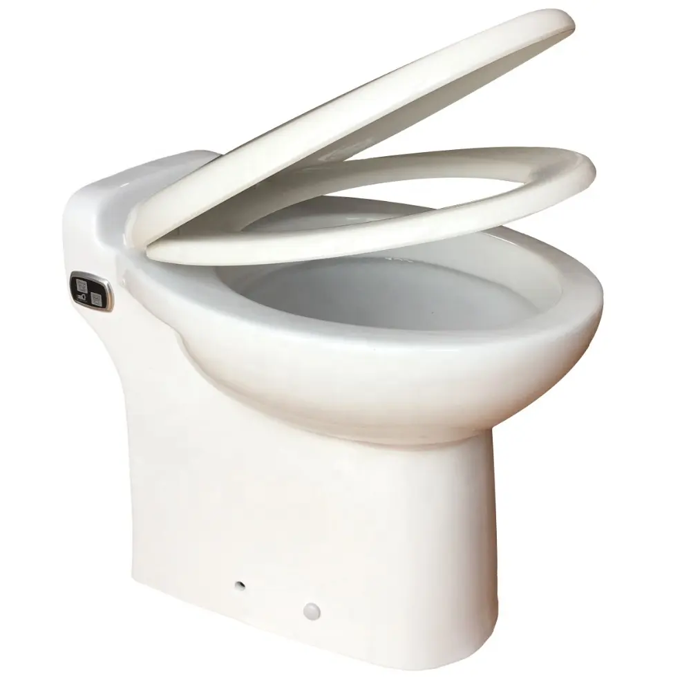 Toilette macérante à pompe 600W avec pompe intégrée à la base toilette compacte pour petit espace pompe à eau sale