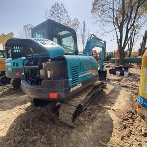 Disponible Mini Excavadora hidráulica Sunward Swe60e usada de alta calidad de 6 toneladas SUNWARD de segunda mano pequeña excavadora de orugas en stock a la venta - Product Image 2