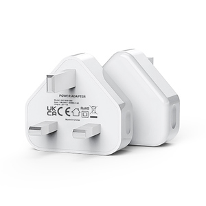 Adaptateur USB Prise UK Lot de 4 Charge Rapide 5V 1A Prise Murale 3 Broches pour 14/13/12/11/<span class=keywords><strong>XR</strong></span>/XS Max/SE/8/7/6/5 Matériau Ignifuge PC - Product Image 4