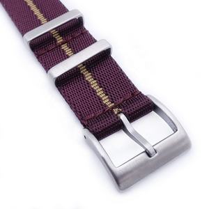 Moda personalizada rojo caqui 20mm 22mm pulsera de nailon balístico correa de muñeca correa de reloj tejida - Product Image 4