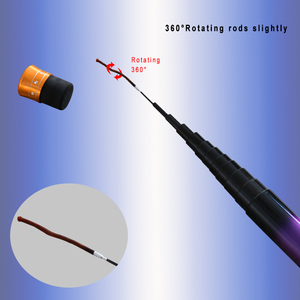 <span class=keywords><strong>Canne</strong></span> à pêche télescopique en fibre de carbone OEM avec poignée EVA, action rapide pour la pêche en mer, la carpe, la truite et le bar - Product Image 3