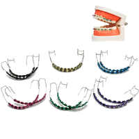 Accessoires de décoration d'appareils dentaires pour dents avec breloques colorées rose bleu vert violet pour le style de soins bucco-dentaires