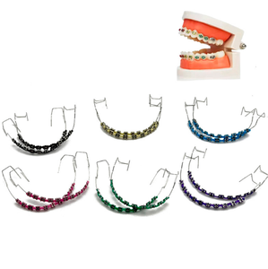 Dental <strong>Braces</strong> Decoration Accessories for Teeth with Colorful Charms Pink <strong>Blue</strong> Green Purple for Oral Care Style - Product Image 1