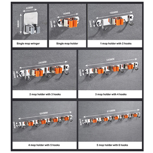 Nâng Cấp 5 Giá Đỡ 6 Móc SUS304 Cây Lau Nhà Và Giá Đỡ Chổi - Product Image 5