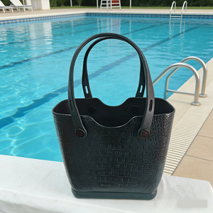 Sac fourre-tout de plage décontracté et tendance en EVA pour femme, sac à main ouvert portable en caoutchouc EVA, idéal pour la piscine et la plage - Product Image 1
