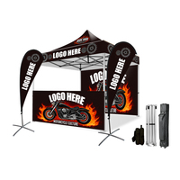 GREENTENT 3x3 Tente pliante promotionnelle personnalisée avec impression de logo, pour extérieur, entreprise, publicité, salon professionnel