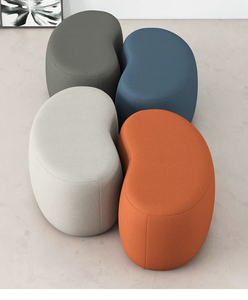 Taburete de otomón de bola redonda de estilo nórdico moderno, taburete de copa pequeña para sala de estar, juego de sofá, uso escolar y hospitalario - Product Image 4