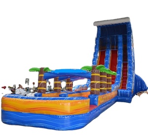 WINSUN Vente chaude Toboggan aquatique gonflable tropical <span class=keywords><strong>avec</strong></span> pompe, toboggan aquatique de lago, vente d'usine, toboggan aquatique personnalisé <span class=keywords><strong>avec</strong></span> <span class=keywords><strong>piscine</strong></span> à louer - Product Image 1